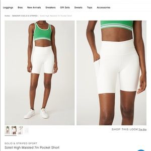 Solid and Stripped x Bandier Biker Short